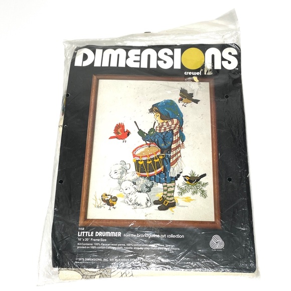 Dimensions # 1158 Little Drummer Crewel Kit - Picture 2 of 5